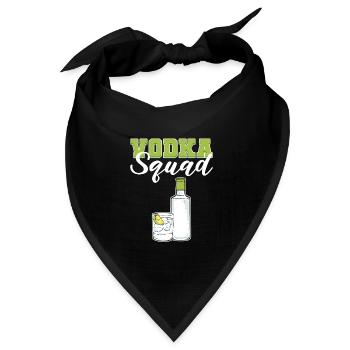 The Vod Squad Vodka Wodka - Bandana Dreieckstuch - Schwarz - Vorne