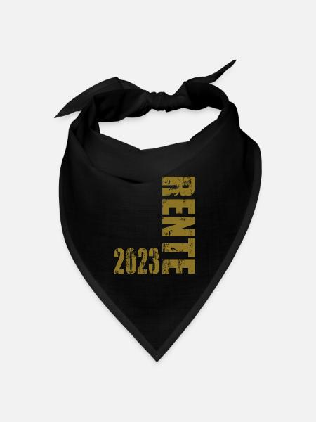 Rente 2023 - Bandana Dreieckstuch - Schwarz