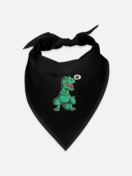 T-rex Nö - Bandana Dreieckstuch - Schwarz