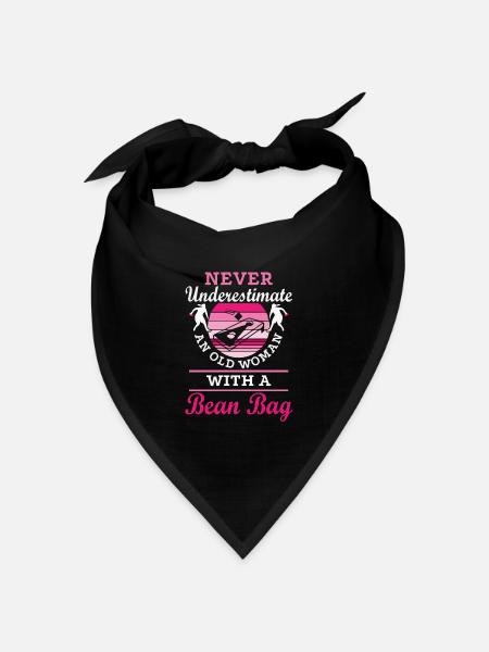 Cornhole, Cornhole, Cornhole-Spieler - Bandana Dreieckstuch - Schwarz