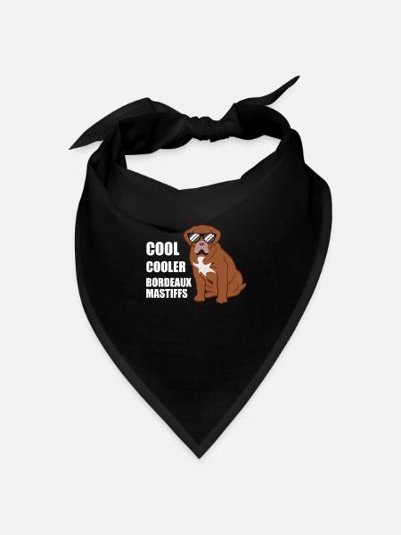 Bordeaux Dogge Spruch Hund Hundeliebhaber Geschenk - Bandana Dreieckstuch - Schwarz