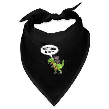 Possum Design für Opossum Liebhaber und Possum - Bandana Dreieckstuch - Schwarz - Vorne