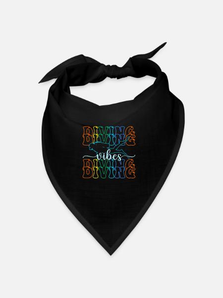 Scuba Diving Dive Dive Dive - Bandana Dreieckstuch - Schwarz