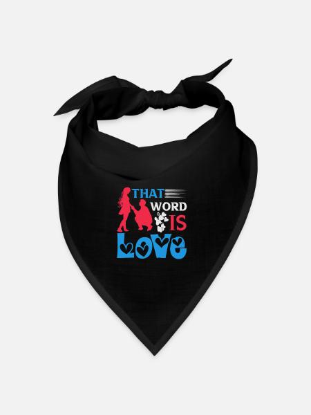 DIESES WORT IST LIEBE - Bandana Dreieckstuch - Schwarz