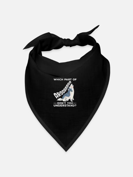 Husky - Bandana Dreieckstuch - Schwarz