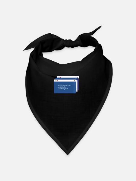 Hacker Programmierer Entwickler Informatik - Bandana Dreieckstuch - Schwarz