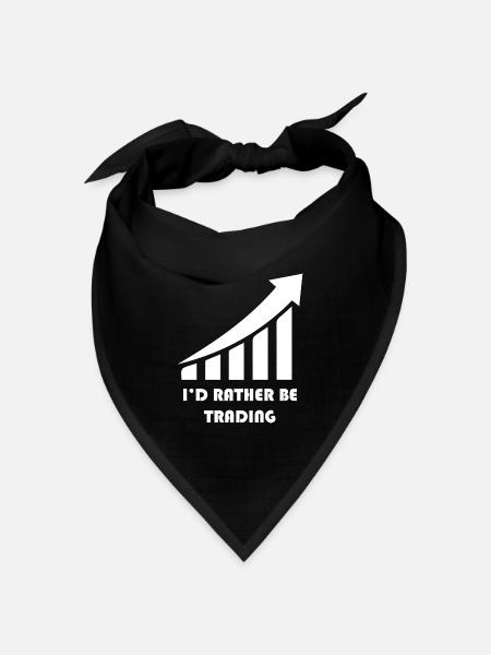 Bitcoin Trading Crypto Aktien - Bandana Dreieckstuch - Schwarz