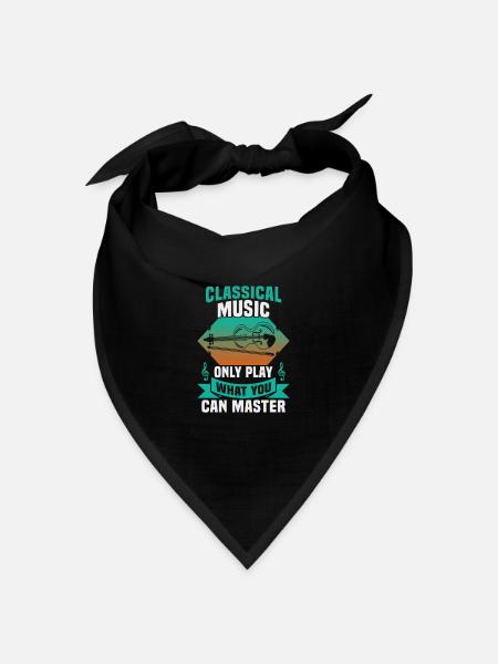 Klassische Musik Orchester Musiker - Bandana Dreieckstuch - Schwarz