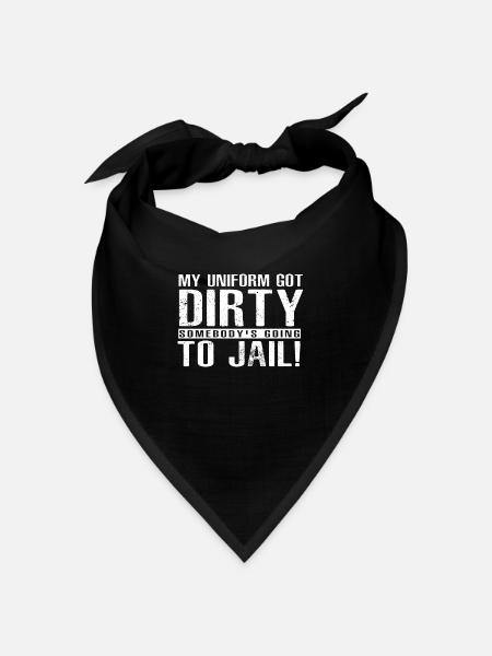 Polizist Kostüm - Bandana Dreieckstuch - Schwarz