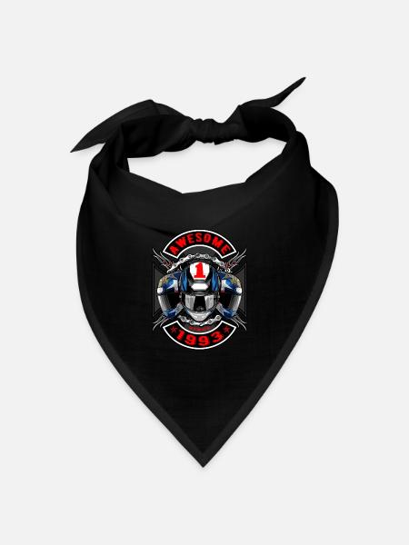 Awesome since 1993, Biker Geburtstag - Bandana Dreieckstuch - Schwarz