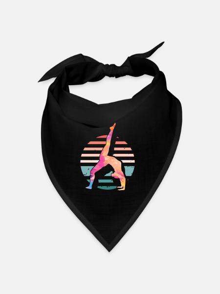 Turnen | Turnerin Gymnastik Turnen Mädchen Frauen - Bandana Dreieckstuch - Schwarz