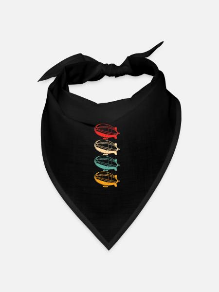 Zeppelin - Bandana Dreieckstuch - Schwarz