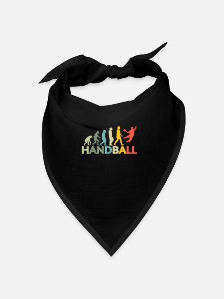 Handball Zubehör handballer Motiv - Bandana Dreieckstuch - Schwarz