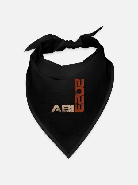 Abi 2023 Abitur Abiturienten - Bandana Dreieckstuch - Schwarz