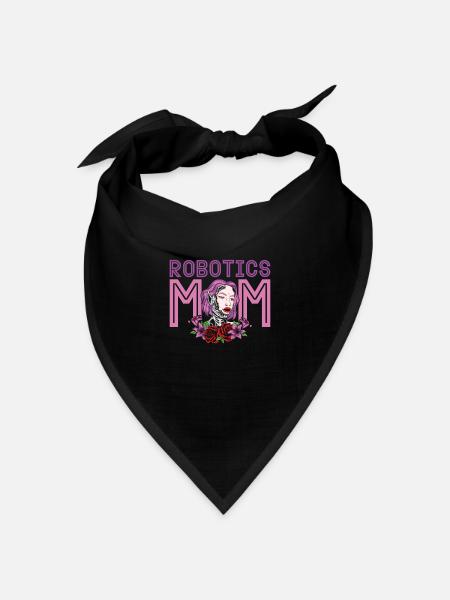 Robotik Ai Roboter Mutter Robotics Mom - Bandana Dreieckstuch - Schwarz