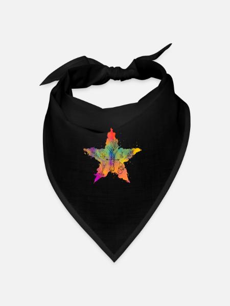 Vegan - Bandana Dreieckstuch - Schwarz