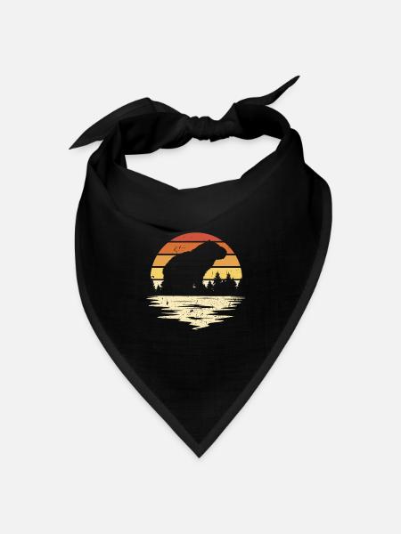 Capybara Tier Nagetier Capibara - Bandana Dreieckstuch - Schwarz
