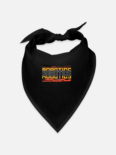 Robot Robotics Engineer Robotics - Bandana Dreieckstuch - Schwarz