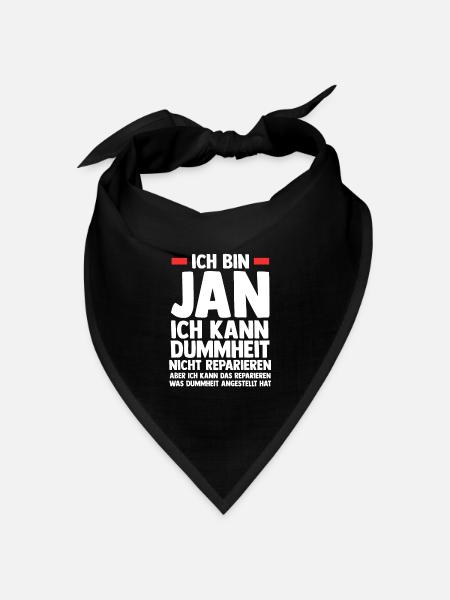 Jan - Bandana Dreieckstuch - Schwarz