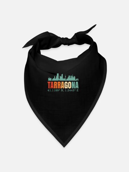 Tarragona - Bandana Dreieckstuch - Schwarz