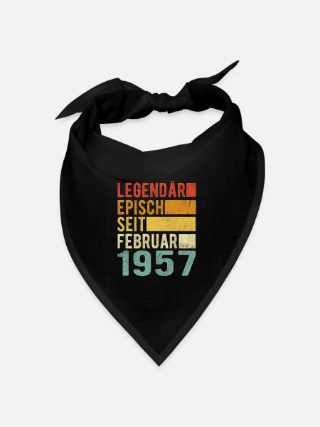 Legendär seit Februar 1957 - Bandana Dreieckstuch - Schwarz