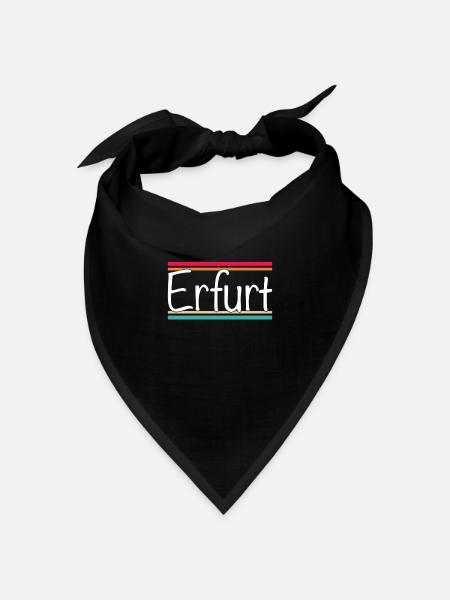 Erfurt - Bandana Dreieckstuch - Schwarz