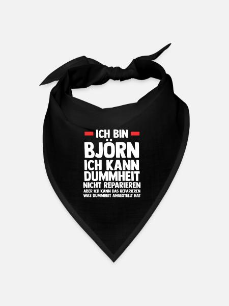 Björn - Bandana Dreieckstuch - Schwarz