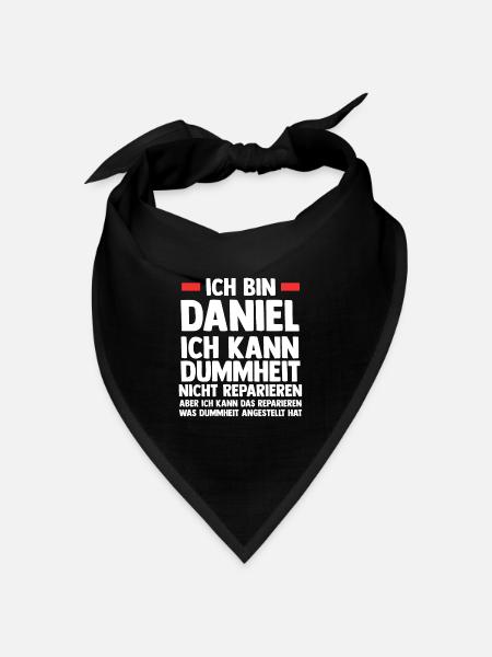 Daniel - Bandana Dreieckstuch - Schwarz
