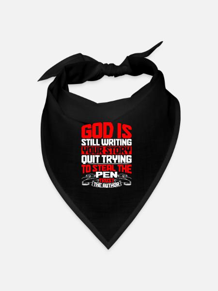 God Is Still Writing Your Story 5 - Bandana Dreieckstuch - Schwarz