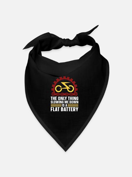 Rennrad Radsport Radsportler E Fahrrad - Bandana Dreieckstuch - Schwarz