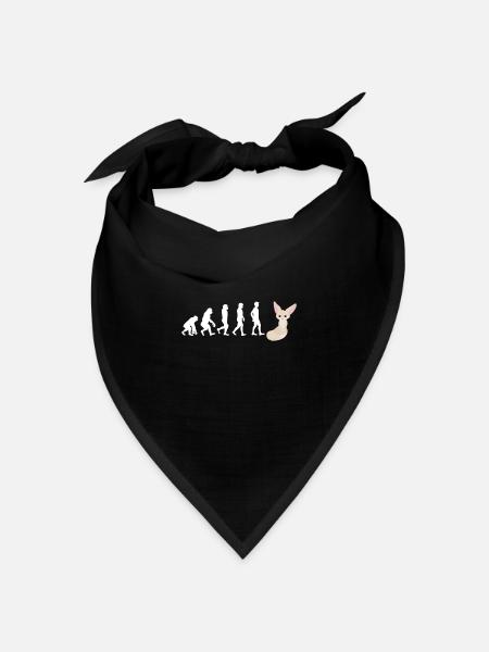 Fennec Fox - Bandana Dreieckstuch - Schwarz