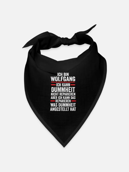 Wolfgang - Bandana Dreieckstuch - Schwarz