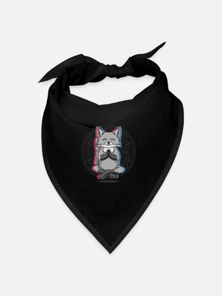 Yoga Fuchs Fuchs Yoga - Bandana Dreieckstuch - Schwarz