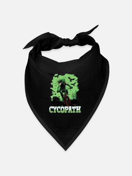 Mountainbike Zombie Cycopath - Bandana Dreieckstuch - Schwarz