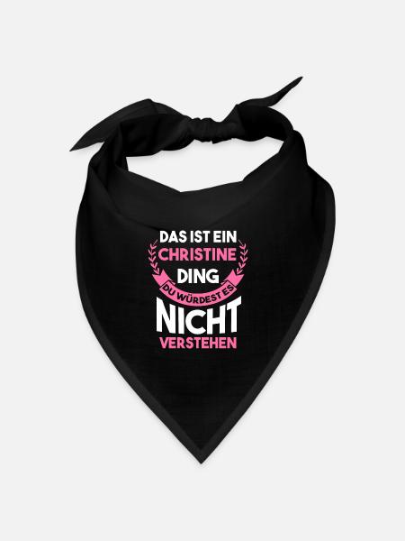 Christine - Bandana Dreieckstuch - Schwarz