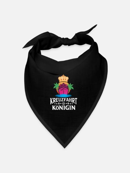 Kreuzfahrt - Bandana Dreieckstuch - Schwarz