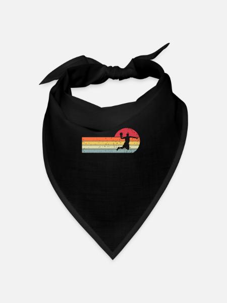 Handball Handballer - Bandana Dreieckstuch - Schwarz
