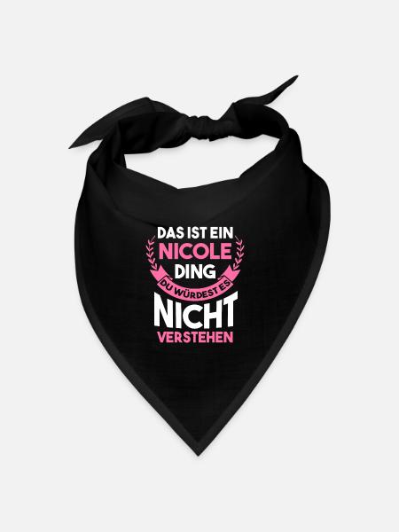 Nicole - Bandana Dreieckstuch - Schwarz