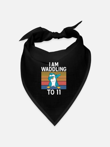 Pinguinliebhaber Pinguin Geschenke - Bandana Dreieckstuch - Schwarz