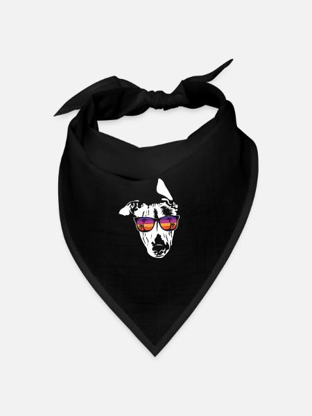 Whippet - Bandana Dreieckstuch - Schwarz