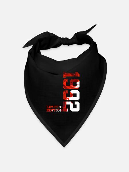 34. GEBURTSTAG 34 JAHRE LIMITED EDITION 1992 - Bandana Dreieckstuch - Schwarz
