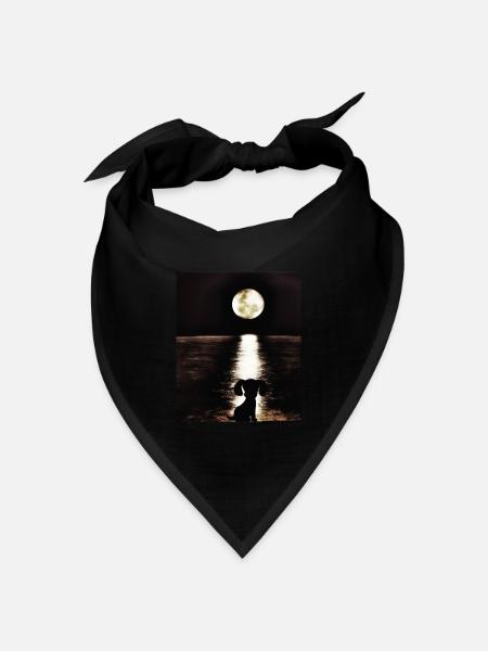 klassisch - Bandana Dreieckstuch - Schwarz