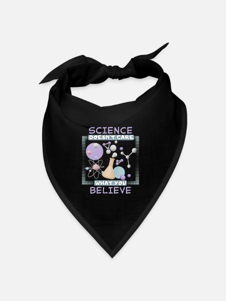Spruch für Wissenschaftler Physiker, Chemikerberuf - Bandana Dreieckstuch - Schwarz
