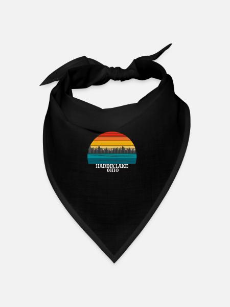 Haddix Lake Ohio - Bandana Dreieckstuch - Schwarz