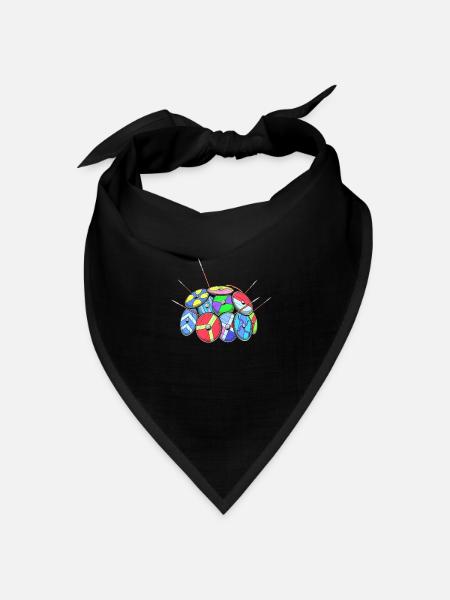 Wikinger Schildwall - Bandana Dreieckstuch - Schwarz