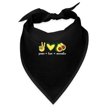 avocado herrenbekleidung avocado kostümkinder - Bandana Dreieckstuch - Schwarz - Vorne