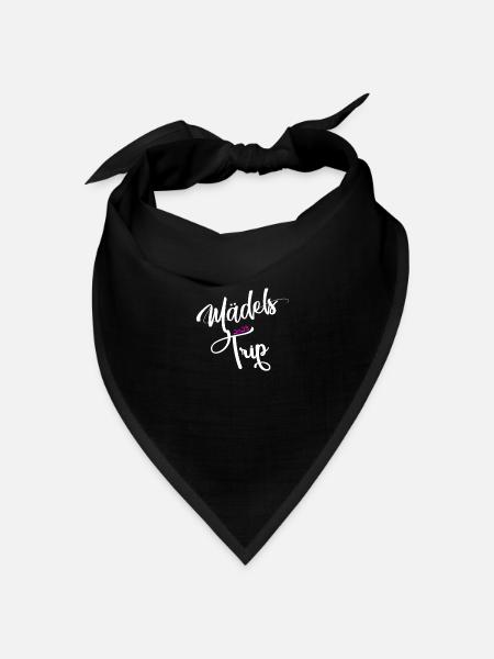 Mädelstrip 2023 Girls Trip Crew Mädelstour Mädels - Bandana Dreieckstuch - Schwarz