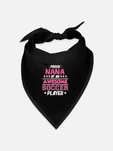 Oma Von Fußballspieler Experte Sport - Bandana Dreieckstuch - Schwarz