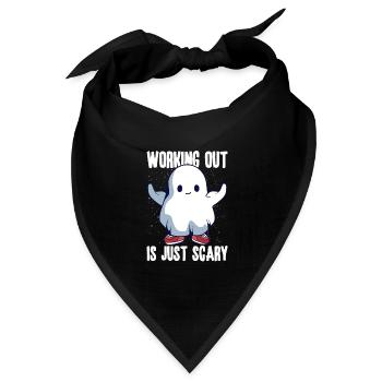 Bodybuilding Powerlifting Weightlifting Fitness - Bandana Dreieckstuch - Schwarz - Vorne