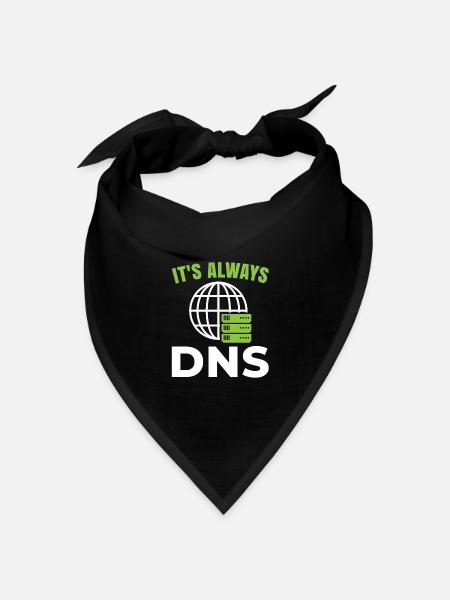 Es Ist Immer Dns Für Networking Computer Fan - Bandana Dreieckstuch - Schwarz